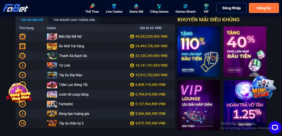 Ưu đãi tài chính VIP 789win91